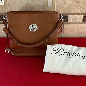 Brighton Ferrara Mixology Bumble Large Luggage Leather Shoulder Bag NWT